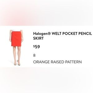 Halogen Welt Pocket Pencil Skirt